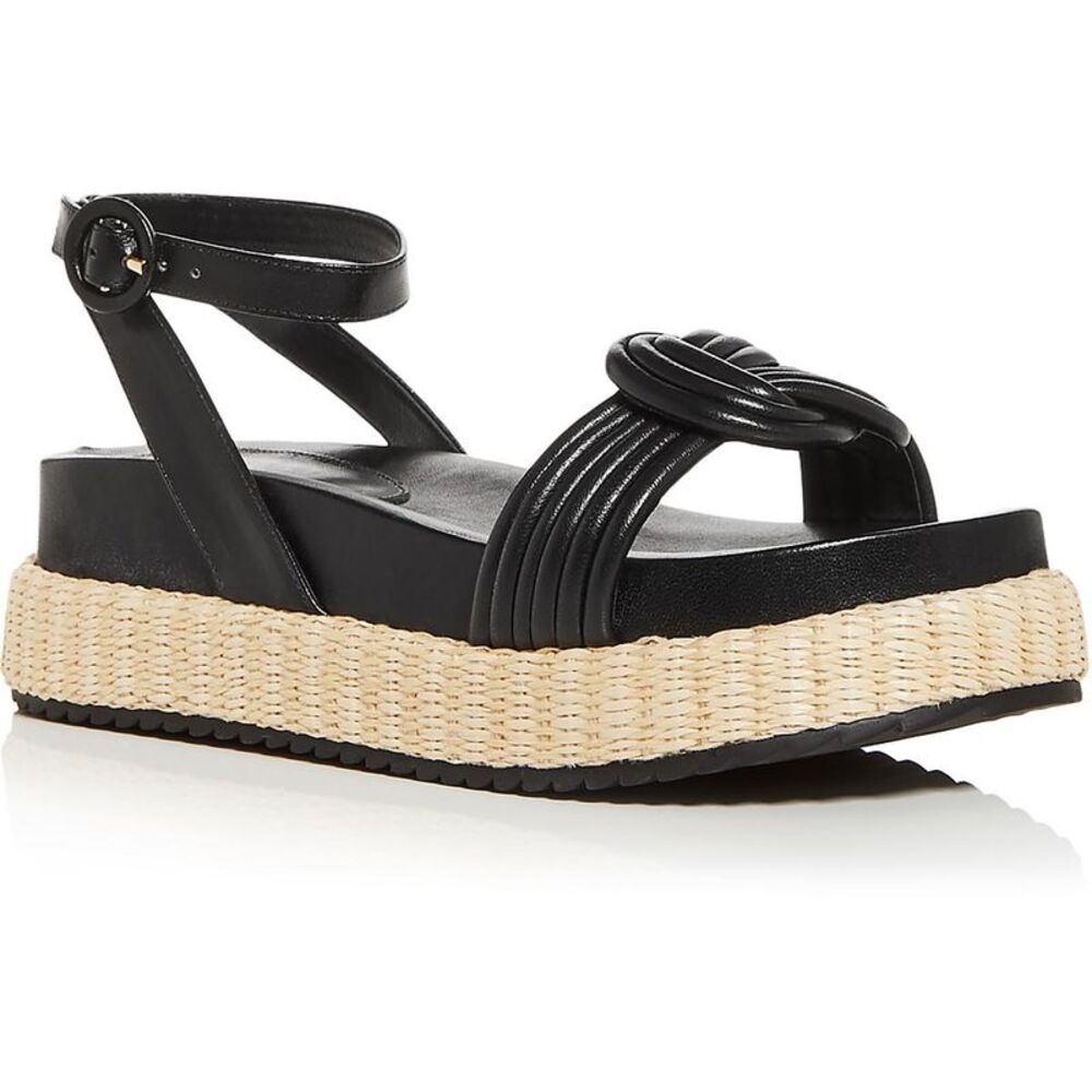 Alexandre Birman Womens Vicky Ankle Wrap Bounce Black Ankle Strap Shoes NWT